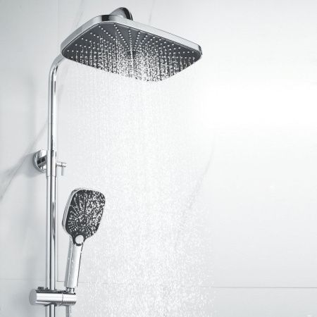 Душевая стойка Shevanik S6236 настенная цвет хром