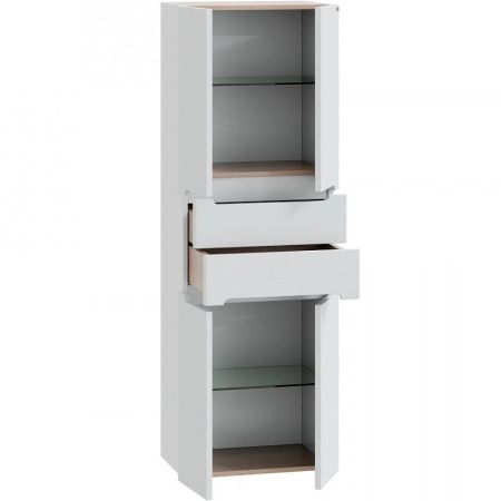 Шкаф-пенал СанТа Лондон 524009 50х150 подвесной цвет белый