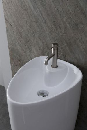 Раковина керамическая Allen Brau Infinity 4.21015.20 60х40 напольная цвет белый 1 отверстие под смеситель