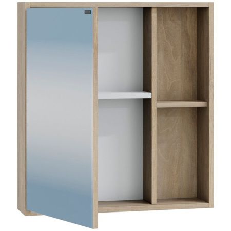 Зеркало-шкаф СанТа Прима 700344 60х70 подвесной цвет коричневый/бежевый