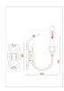 Бра Arte Lamp Collinetta (Цоллинетта) A4094AP-1WH