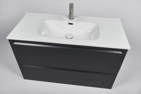 Тумба с раковиной Inda Piccadilly INDA Piccadilly 80MG Kona 80х50 подвесная цвет черный