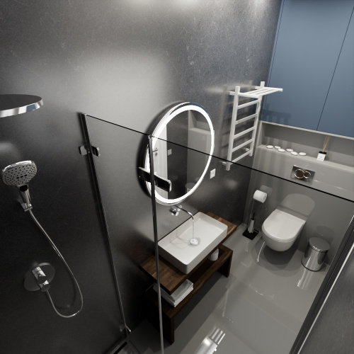 Полотенцесушитель Маргроид Вид 81-10 профильный 8110p-8050-1083-9016R 53х81 электрический белый матовый - фото 3