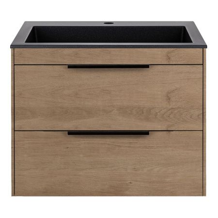 Тумба под раковину Vincea Chiara 2D VMC-2C2600NO 60х50 подвесная цвет коричневый