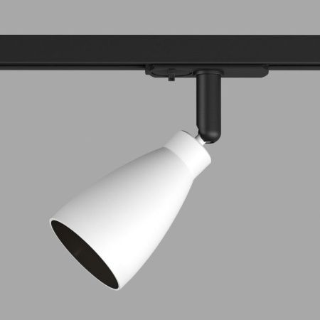 Трековый однофазный светильник Denkirs BELL (БЕЛЛ) DK6050-BW+BK