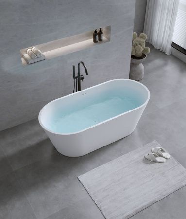 Ванна из искусственного камня Timo ELISSA ELISSA1580 160х75 отдельностоящая овальная