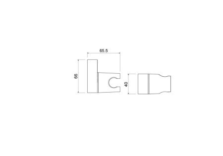 Держатель для душа Aquatek AQ2406MB черный