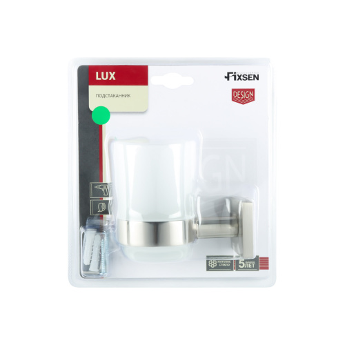 Стакан для зубных щеток Fixsen Lux satin FX-16006 - фото 4
