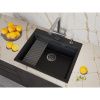 Кухонная мойка Grandex Aqua 500504 60х50 цвет черный поверхность матовая