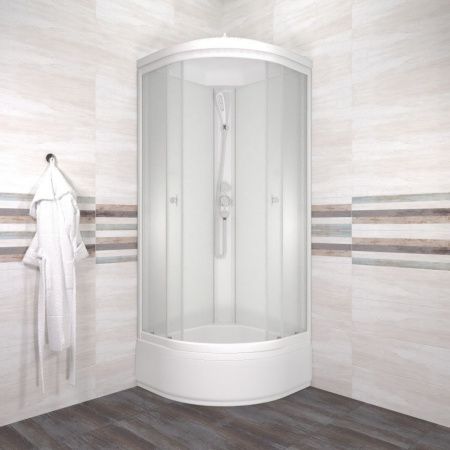 Душевая кабина Тритон Ультра Щ0000072615 80х80 четверть круга с крышей ориентация универсальная