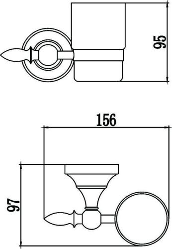 Стакан Savol S-06858B - фото 3