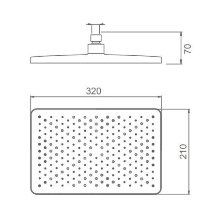 Верхний душ Splenka S451 S451.52.06 черный