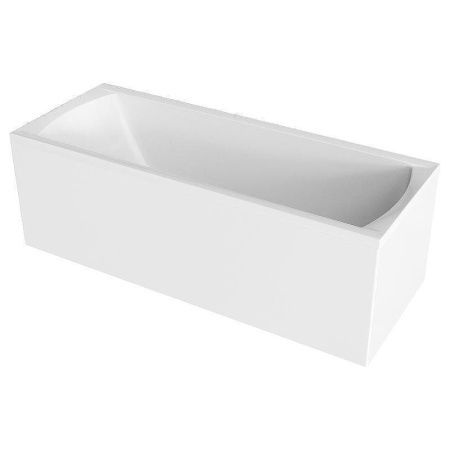 Ванна акриловая 1MarKa MODERN 01мод16570 165х70 пристенная прямоугольная без ножек и каркаса