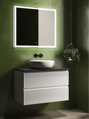 Тумба под раковину Sancos SNOB R SNR80W 80х40 подвесная цвет белый
