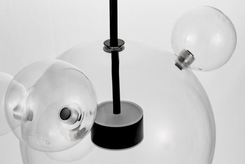 Светильник подвесной Lumina Deco Neroni (Нерони) LDP 6016-3+1 BK - фото 2