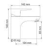 Смеситель Wasserkraft Leine 3500 3503 на раковину хром