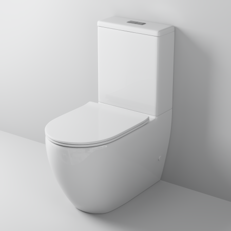 Унитаз напольный с бачком Grossman GR-4446BMS черный с сиденьем микролифт безободковый смыв торнадо