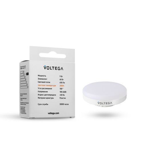 Лампочка светодиодная Voltega GX53 9W 7772 - фото 2