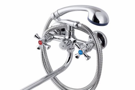 Смеситель для ванны и душа FAUZT FZs-511-07 настенный хром