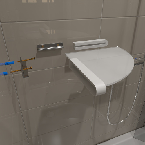 Полка в ванную комнату Altasan Лотос ЛТ71БМ - фото 4