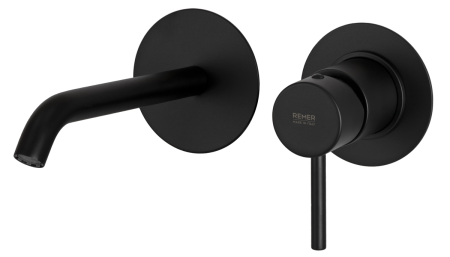 Смеситель для раковины Remer X Style X15LCNO встраиваемый в стену черный