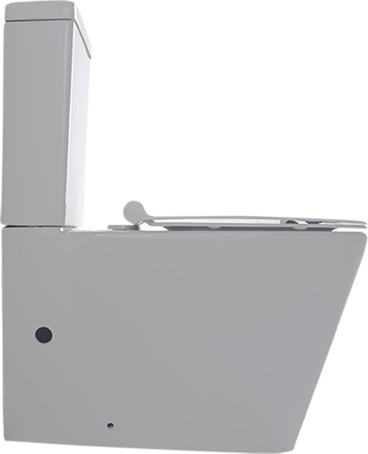 Чаша унитаза напольная Logan 00261952 цвет белый с сиденьем микролифт без бачка безободковая каскадный смыв - фото 5