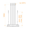 Верхний душ RGW Shower Panels (Шоувер панелс) 21140273-01 50х50 хром
