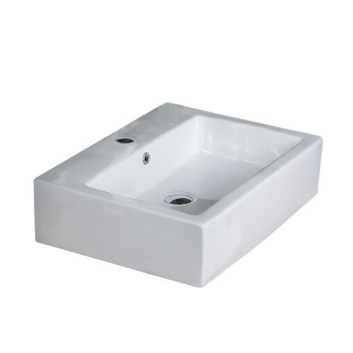 Раковина из сантехнического фарфора Melana A121-803 59х45 накладная цвет белый 1 отверстие под смеситель - фото 3