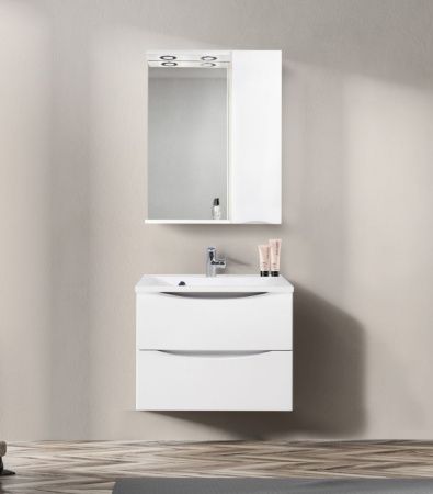 Зеркало-шкаф BelBagno Fly-Marino MARINO-SPC-600/750-1A-BL-P-R 60х80 подвесной цвет белый
