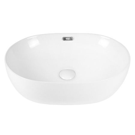 Раковина из сантехнического фарфора Bond Oval S65-490 50х40 накладная цвет белый без отверстий под смеситель