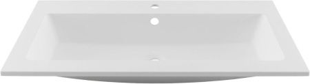 Раковина из искусственного камня Aquanet Электра 00326514 90х50 полувстраиваемая цвет белый 1 отверстие под смеситель