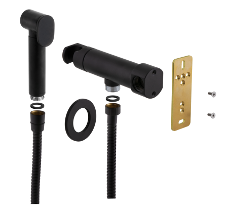 Гигиенический душ со смесителем Remer N64WNO черный