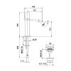 Смеситель Webert OX840102741 на биде белый