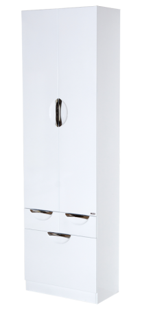 Шкаф-пенал Misty Орхидея П-Жас05060-011К2Я 60х200 напольный цвет белый