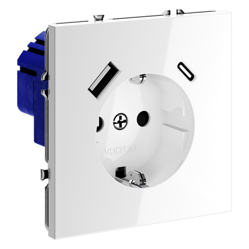 Розетка с USB, A+C VOLTUM S70 VLS040501 - фото 4