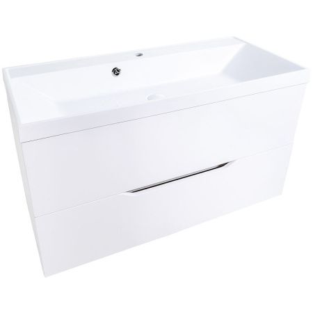 Тумба с раковиной Orange Line Li-100Tuw+RA100 100х50 цвет белый