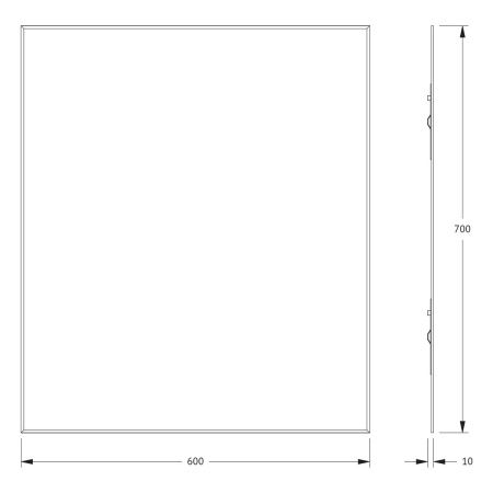 Зеркало Evoform Standard BY 0214 60х70 подвесное