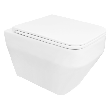 Чаша унитаза подвесная Azario MONEO AZ-0062 цвет белый без сиденья безободковая каскадный смыв