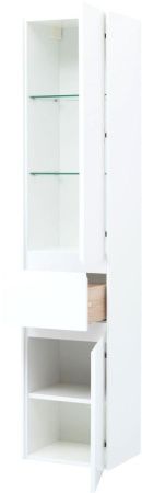 Шкаф-пенал Aquanet Бруклин 00203966 40х160 напольный цвет белый