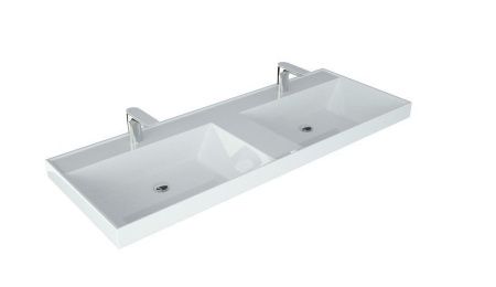 Раковина из искусственного камня Uperwood Classic 2911020336 120х50 полувстраиваемая цвет белый