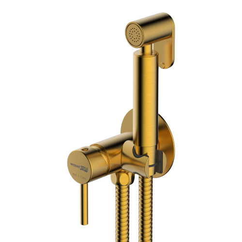 Гигиенический душ со смесителем WasserKRAFT  A70838 золото - фото 2