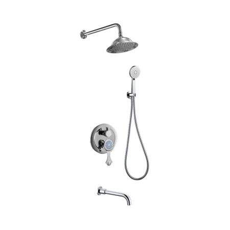 Душевая система Bronze de Luxe NT800/B02 встраиваемая в стену цвет хром