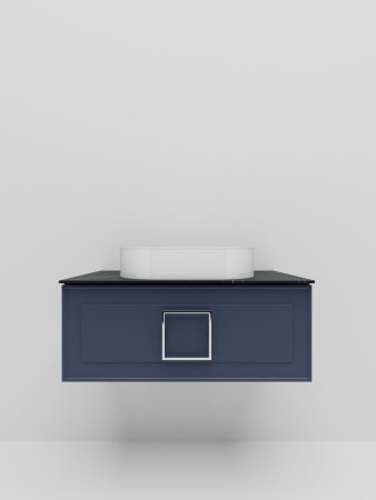 Тумба со столешницей La Fenice CUBO NFNC-01-CUB-BG-80-3-GB 80х50 подвесная цвет синий
