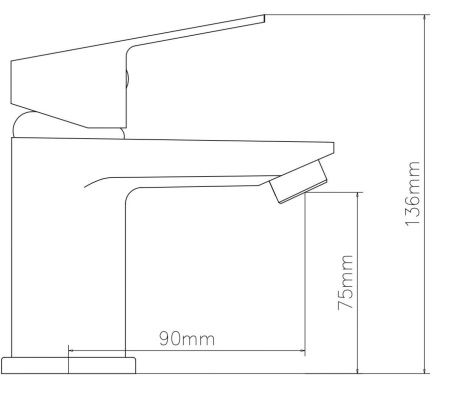 Смеситель Voda Level LV26 на раковину хром