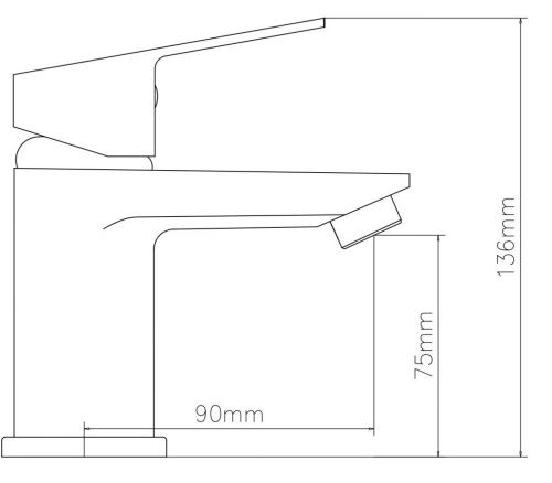 Смеситель Voda Level LV26 на раковину хром - фото 3