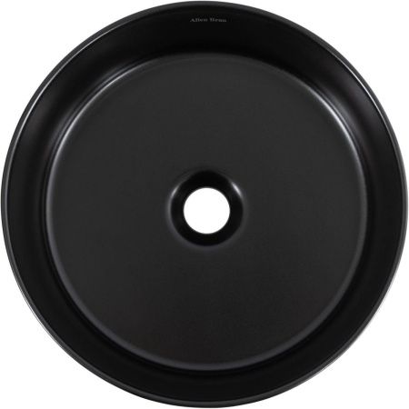 Раковина керамическая Allen Brau Fantasy 4.11032.31 40х40 накладная цвет черный без отверстий под смеситель