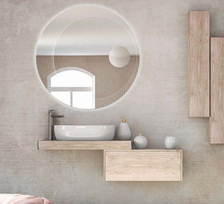 Зеркало с подсветкой Cezares 45011 100х100 подвесное