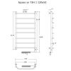 Полотенцесушитель электрический Тругор Браво Браво1/элТЭН12050 55х120 хром