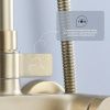 Душевая стойка Splenka S31.24.03 настенная цвет золото
