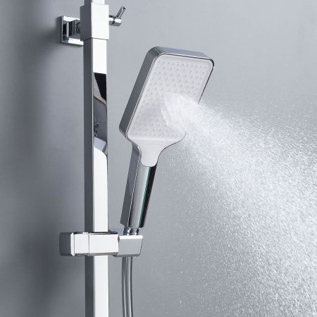 Душевая стойка Shevanik S4636 настенная цвет хром